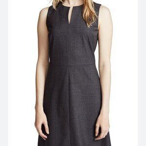 Theory high cut minimalist fall wool dress